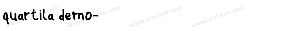 quartila demo字体转换
